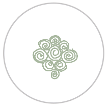 Swirl Print in Green & White