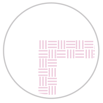Wide Weave Frieze Print in Pink & White
