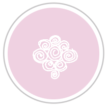 Swirl Reverse-Pallette Print in Pink & White