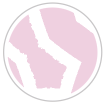 Labyrinth Reverse-Pallette Print in Pink & White