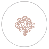Swirl Print in Coral & White