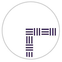 Narrow Weave Frieze Print in Purple & White