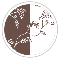 Vine Print in Brown & White