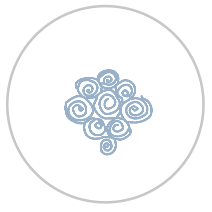 Swirl Print in Sky Blue & White
