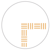 Narrow Weave Frieze Print in Pale Orange & White
