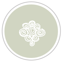 Swirl Reverse-Pallette Print in Pale Green & White