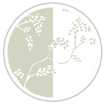 Vine Print in Pale Green & White