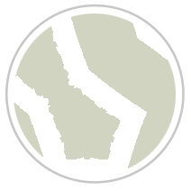 Labyrinth Reverse-Pallette Print in Pale Green & White