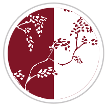 Vine Print in Burgundy & White