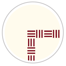 Narrow Weave Frieze Print in Burgundy Red & Pale Cream
