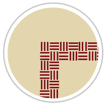 Wide Weave Frieze Print in Burgundy & Tan