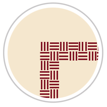 Wide Weave Frieze Print in Burgundy & Beige