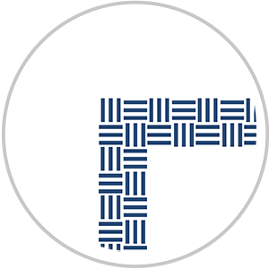 Wide Weave Frieze Print in Royal Blue & White