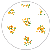 Saffron Garden — Medium Floral Pattern