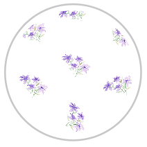 Soft Purple Bloom — Medium Floral Pattern