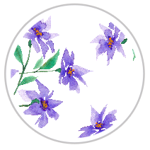 Purple Bloom — Large Floral Print