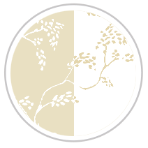 Vine Print in Tan & White