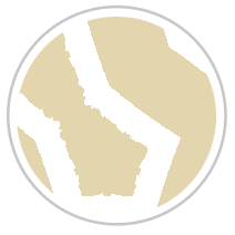 Labyrinth Reverse-Pallette Print in Tan & White