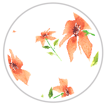 Peach Bloom — Large Floral Print