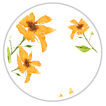 Citrine Bloom — Large Floral Print