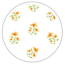 Citrine Bloom — Medium Floral Pattern