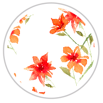 Flame Bloom — Large Floral Print