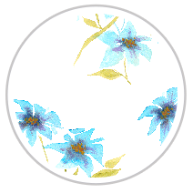Cerulean Bloom — Large Floral Print
