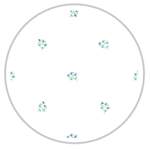 Cerulean Bloom — Small Floral Pattern