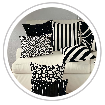 Black & Pale Cream