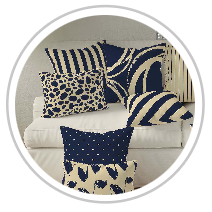 Navy Blue & Tan
