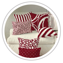 Burgundy & Pale Cream