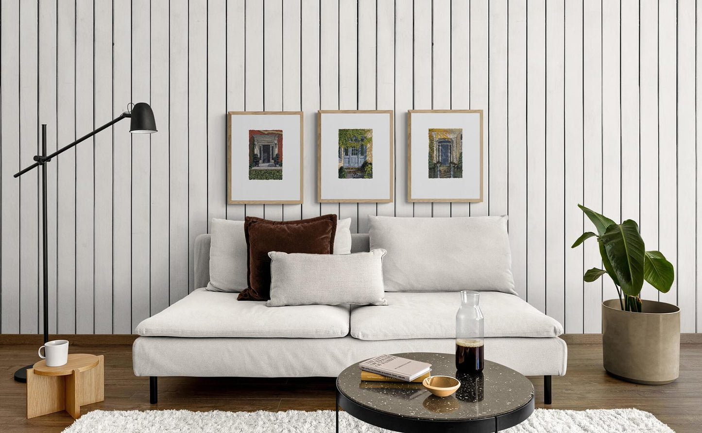 The Chipping #2424 Framed Fine Art Print - Grand Entrances Series, Vertical Layout with Faux Deckled Edge