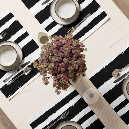 Placemat Set with Hand-painted Brush Stroke Print, CABS-1011