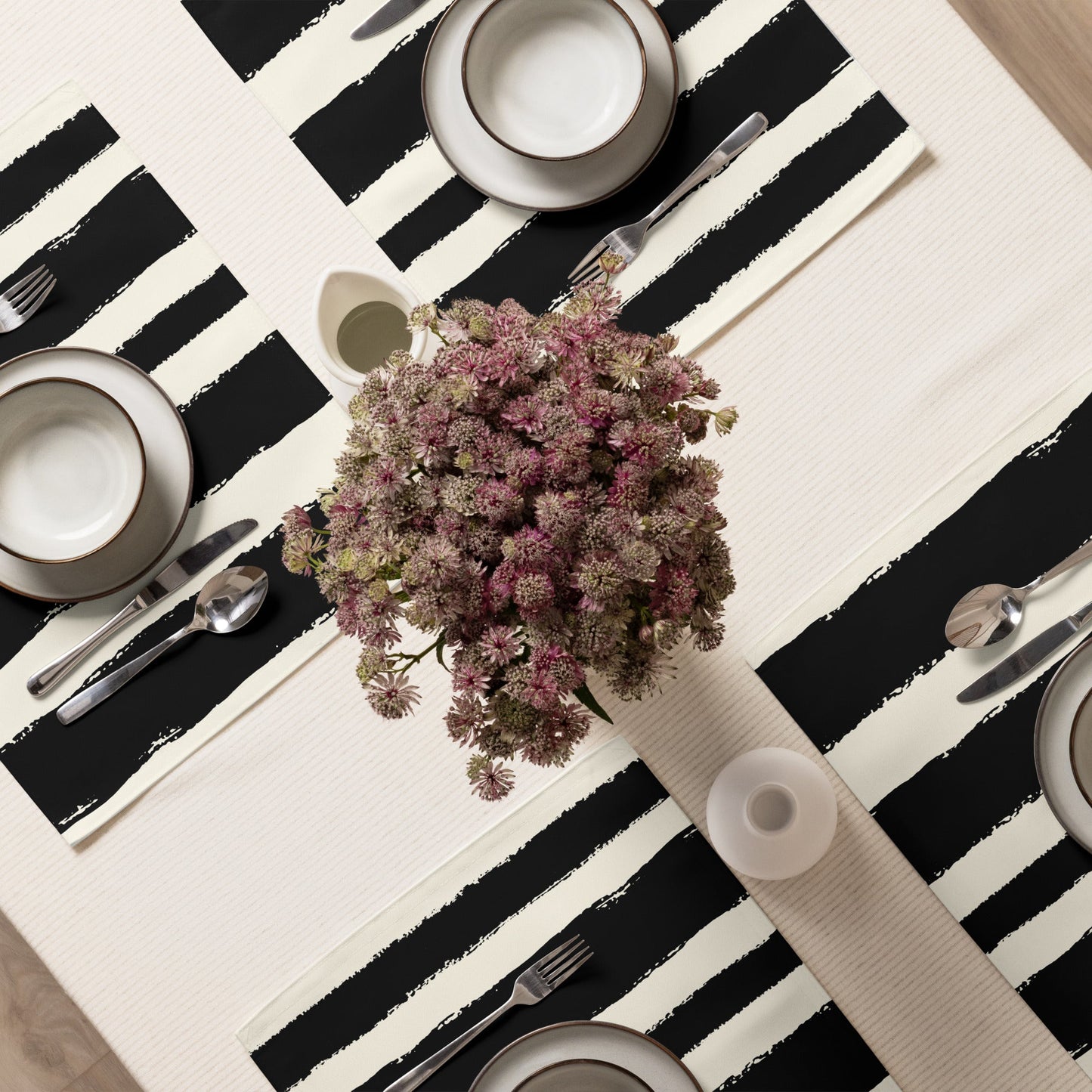 Placemat Set with Hand-painted Brush Stroke Print, CABS-1013