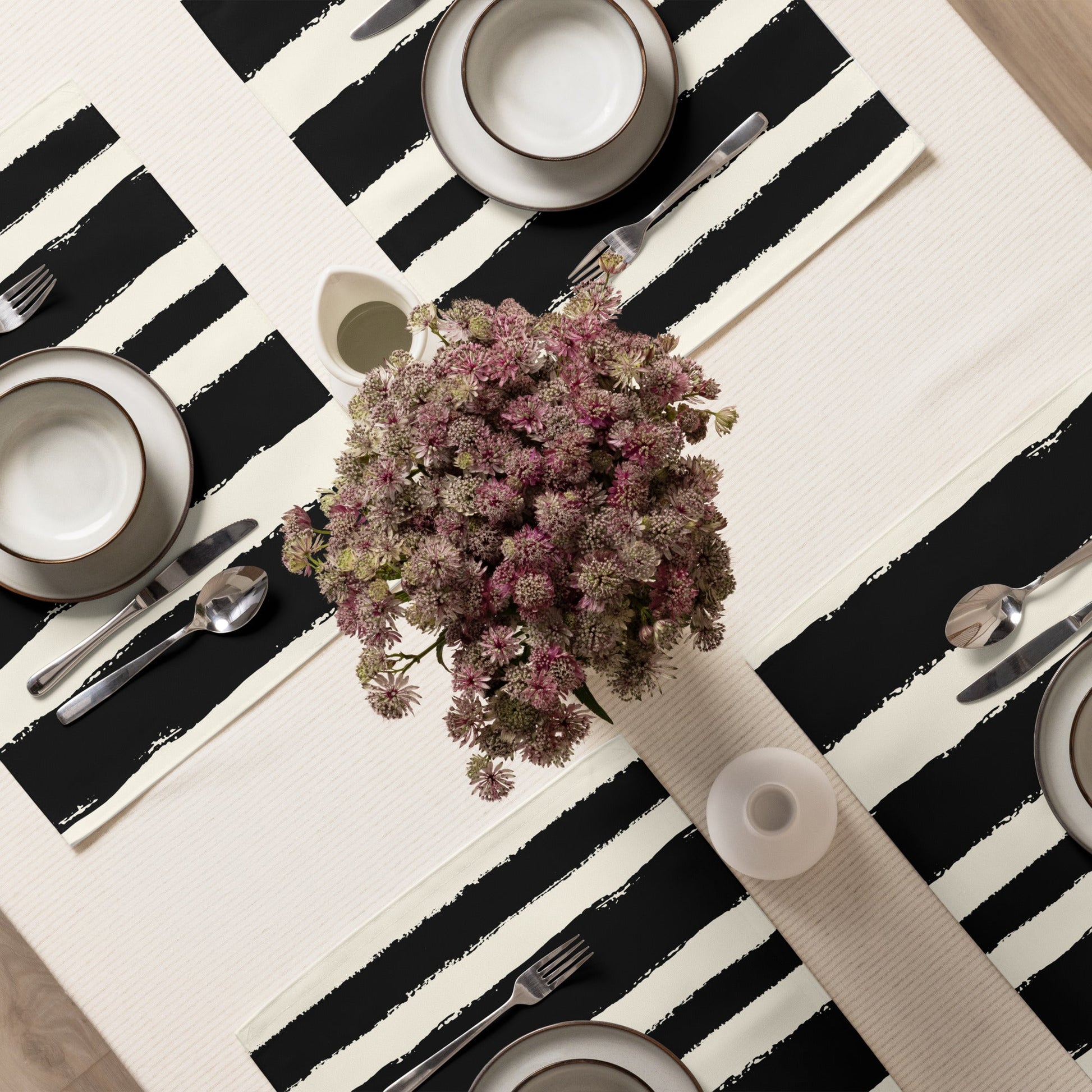 Placemat Set with Hand-painted Brush Stroke Print, CABS-1013
