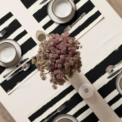 Placemat Set with Hand-painted Brush Stroke Print, CABS-1013