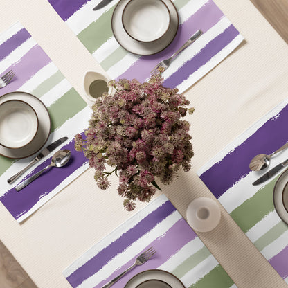 Placemat Set with Hand-painted Brush Stroke Print, CABS-1070