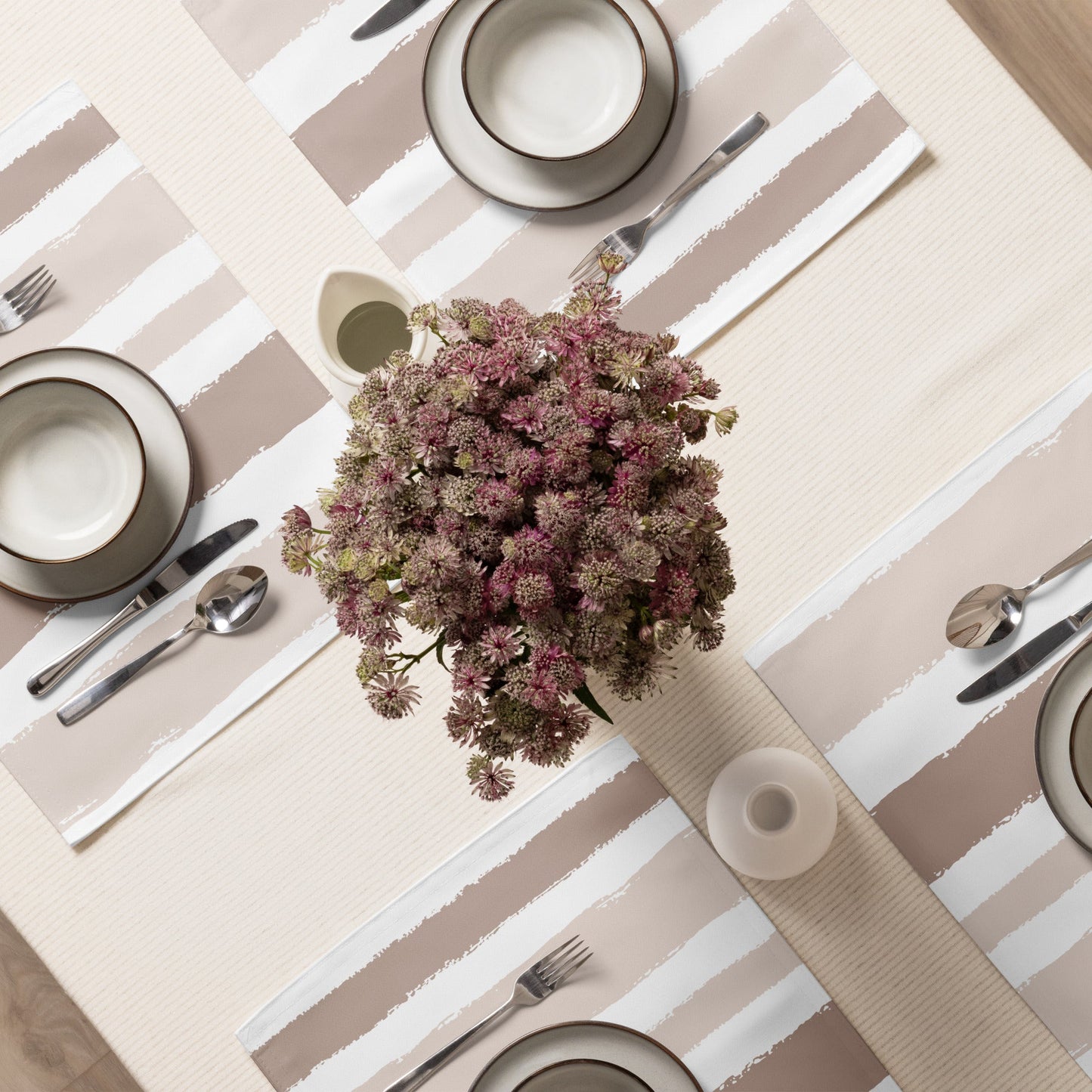 Placemat Set with Hand-painted Brush Stroke Print, CABS-1132