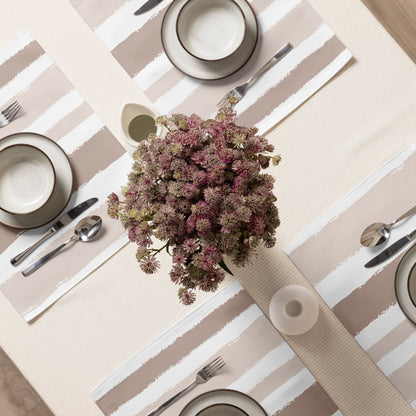 Placemat Set with Hand-painted Brush Stroke Print, CABS-1132