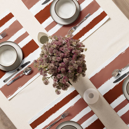Placemat Set with Hand-painted Brush Stroke Print, CABS-1133