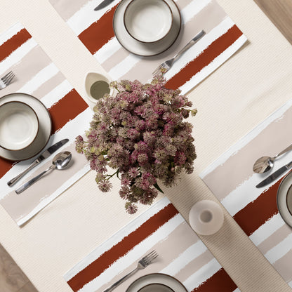 Placemat Set with Hand-painted Brush Stroke Print, CABS-1134