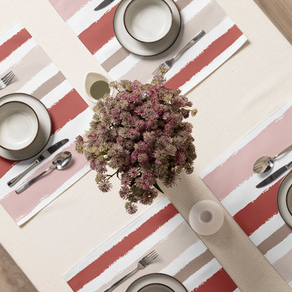 Placemat Set with Hand-painted Brush Stroke Print, CABS-1137