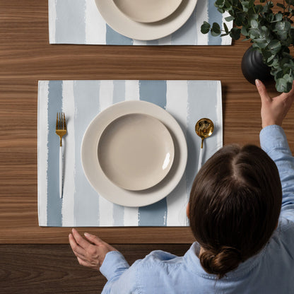 Placemat Set with Hand-painted Brush Stroke Print, CABS-1141