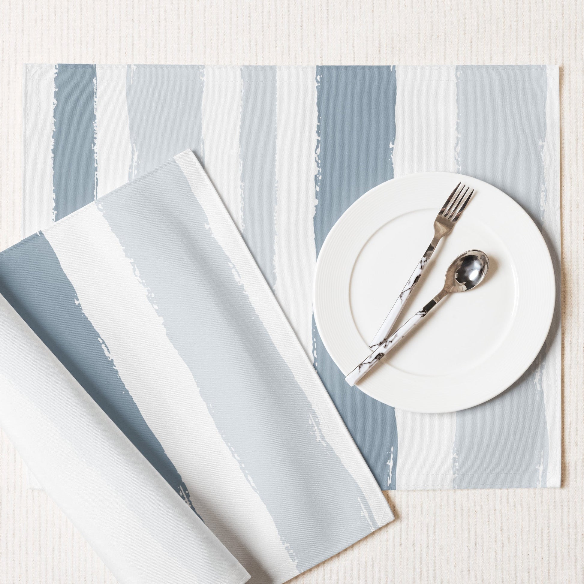 Placemat Set with Hand-painted Brush Stroke Print, CABS-1141