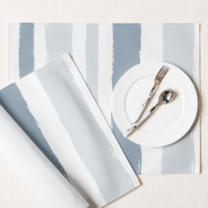 Placemat Set with Hand-painted Brush Stroke Print, CABS-1141