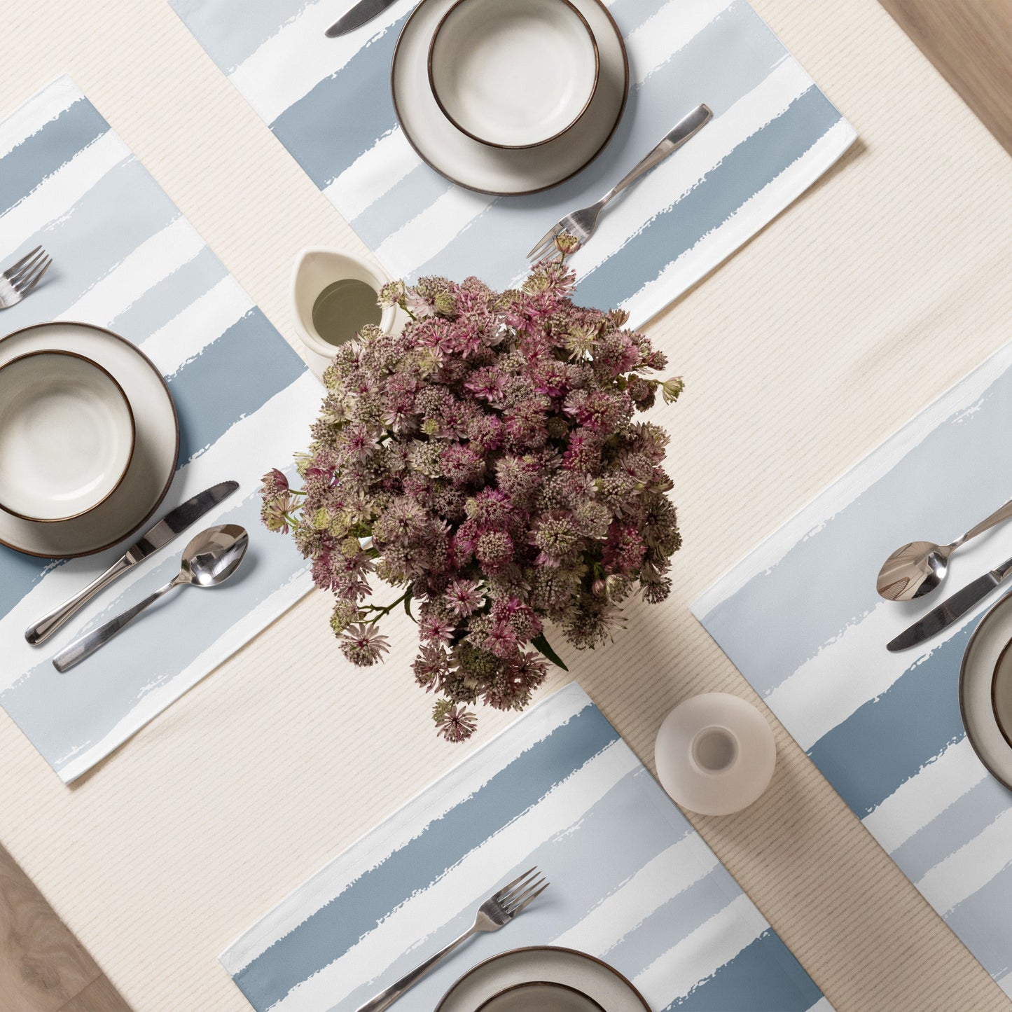 Placemat Set with Hand-painted Brush Stroke Print, CABS-1141