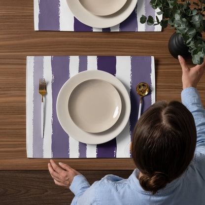 Placemat Set with Hand-painted Brush Stroke Print, CABS-1143