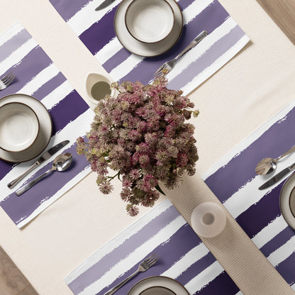 Placemat Set with Hand-painted Brush Stroke Print, CABS-1143