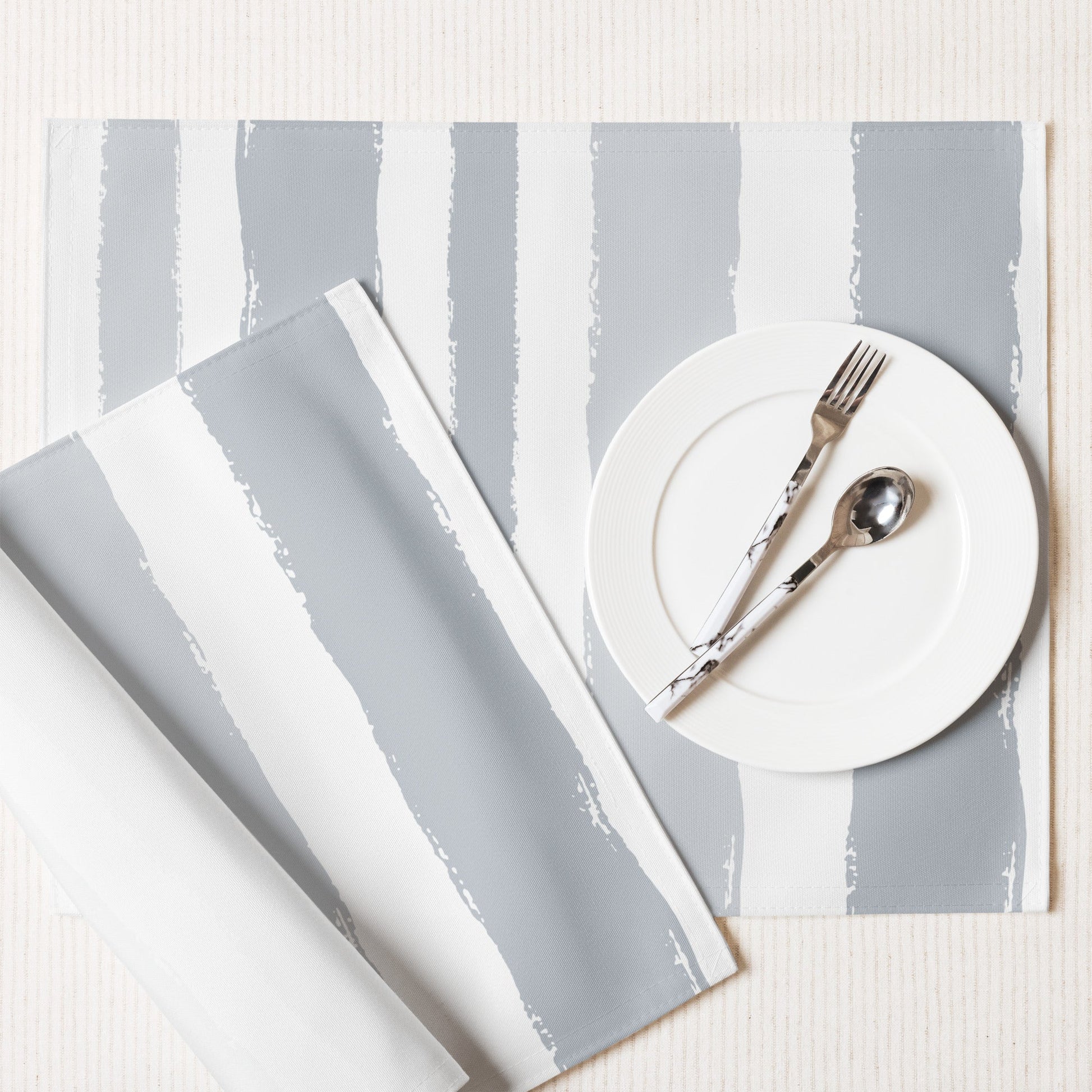Placemat Set with Hand-painted Brush Stroke Print, CABS-1151