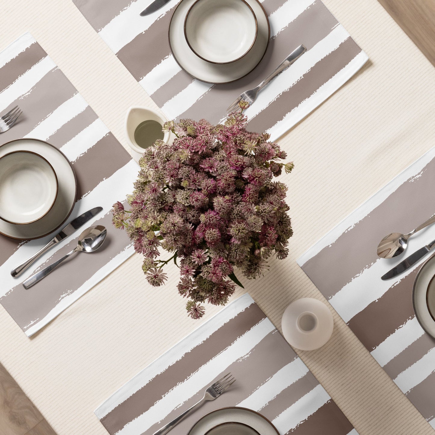 Placemat Set with Hand-painted Brush Stroke Print, CABS-1152